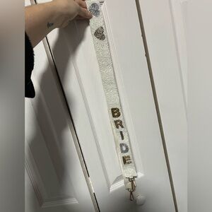 White Bride Long Purse Strap